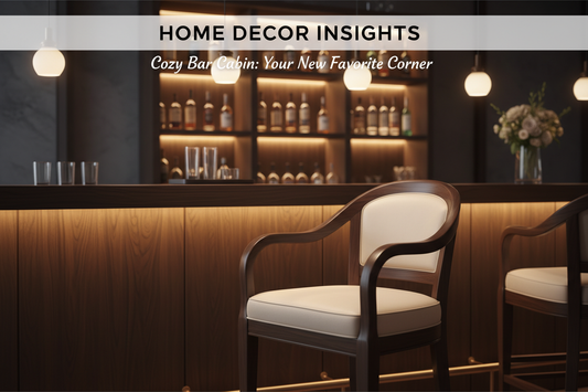 “Stylish Home Bar Inspiration: Rattan Cabinets, Swivel Bar Stools & Vintage Tables”