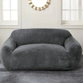 Oversized Faux Fur Bean Bag Sofa Chair with Armrests – Memory Foam Lounger for Adults