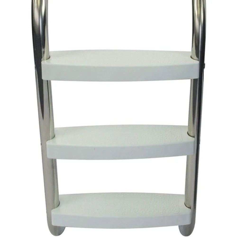 3-Step Stainless Steel Pool Ladder with Non-Slip Steps – In-Ground Swimming Pool Entry & Exit System, 250 lb Capacity