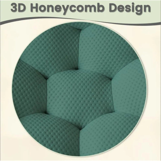 Oversized Bubble Couch Chair – 49" 3D Honeycomb Floor Sofa in Green Mesh Fabric