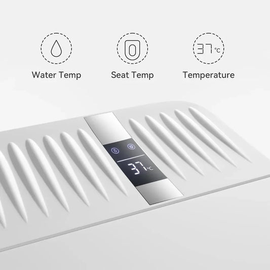 Smart Bidet Toilet with Built-In Bidet, Smart Toilet Seat Bidet Heated Bidet Toilet Seat Auto Flush & Soft-Close Lid, 1.32 GPF