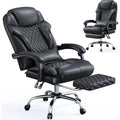 Ergonomic Office Chair with Footrest – 145° Reclining, Adjustable Height & Armrests, Lumbar Support Computer Desk Chair