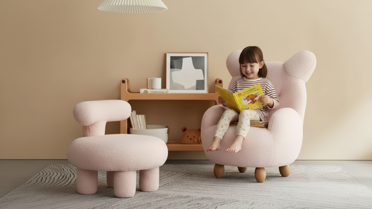 ATUNUS Kids Bouclé Lounge Chair
