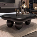 Modern Irregular Cloud Coffee Table – 47" Oval Leg Minimalist Tea Table