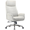 Modern Bouclé High-Back Executive Office Chair – Adjustable & Ergonomic