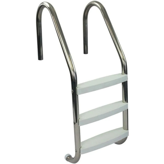 3-Step Stainless Steel Pool Ladder with Non-Slip Steps – In-Ground Swimming Pool Entry & Exit System, 250 lb Capacity