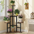 Corner Plant Stand with Round Shelves – Stylish Indoor Display for Multiple Potted Plants