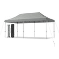 10x20 FT Pop-Up Canopy Tent with Wheeled Bag – Portable Outdoor Shelter with Adjustable Heights