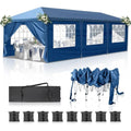 10x30 ft Pop-Up Canopy Tent with 8 Removable Sidewalls – Waterproof Outdoor Shelter for Parties, Weddings & Events