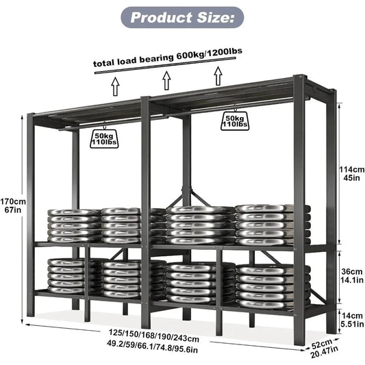 Heavy-Duty Foldable Wardrobe Closet Rack with Cover – 1100lbs Freestanding Portable Clothes Organizer with Shelves & Hanging Rods