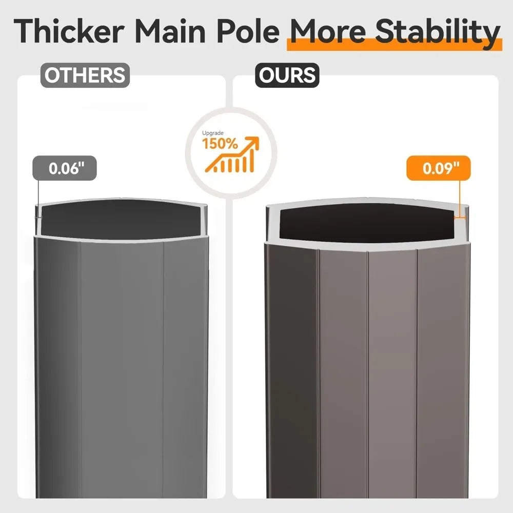 9x12 FT Rectangular Cantilever Patio Umbrella with Base – 360° Rotation, Double Top, Water & UV Resistant (Beige)