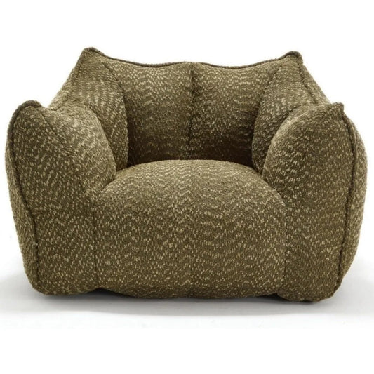 Modern Chenille Bean Bag Sofa – Ergonomic Foam Lounger for Adults & Kids