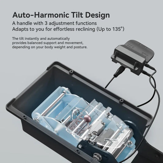 Ergonomic Office Chair with 6D Armrests, Dynamic Lumbar Support & Adjustable Seat Depth – High Back Mesh Task Chair