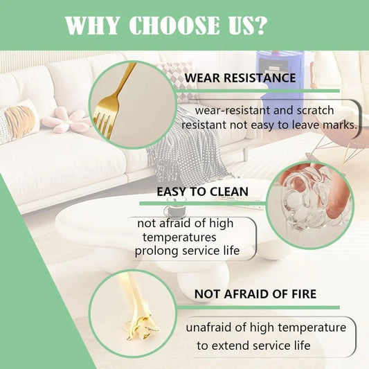 Modern Cloud Coffee Table – Irregular Cartoon Shape with Ball Legs, White Minimalist Accent Table