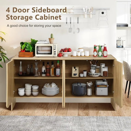 63" L-Shaped Executive Office Desk with Mobile File Cabinet – Modern Corner Desk with Storage Drawers & Door Cabinet, Dark Walnut