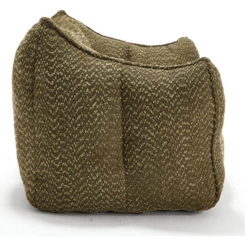 Modern Chenille Bean Bag Sofa – Ergonomic Foam Lounger for Adults & Kids