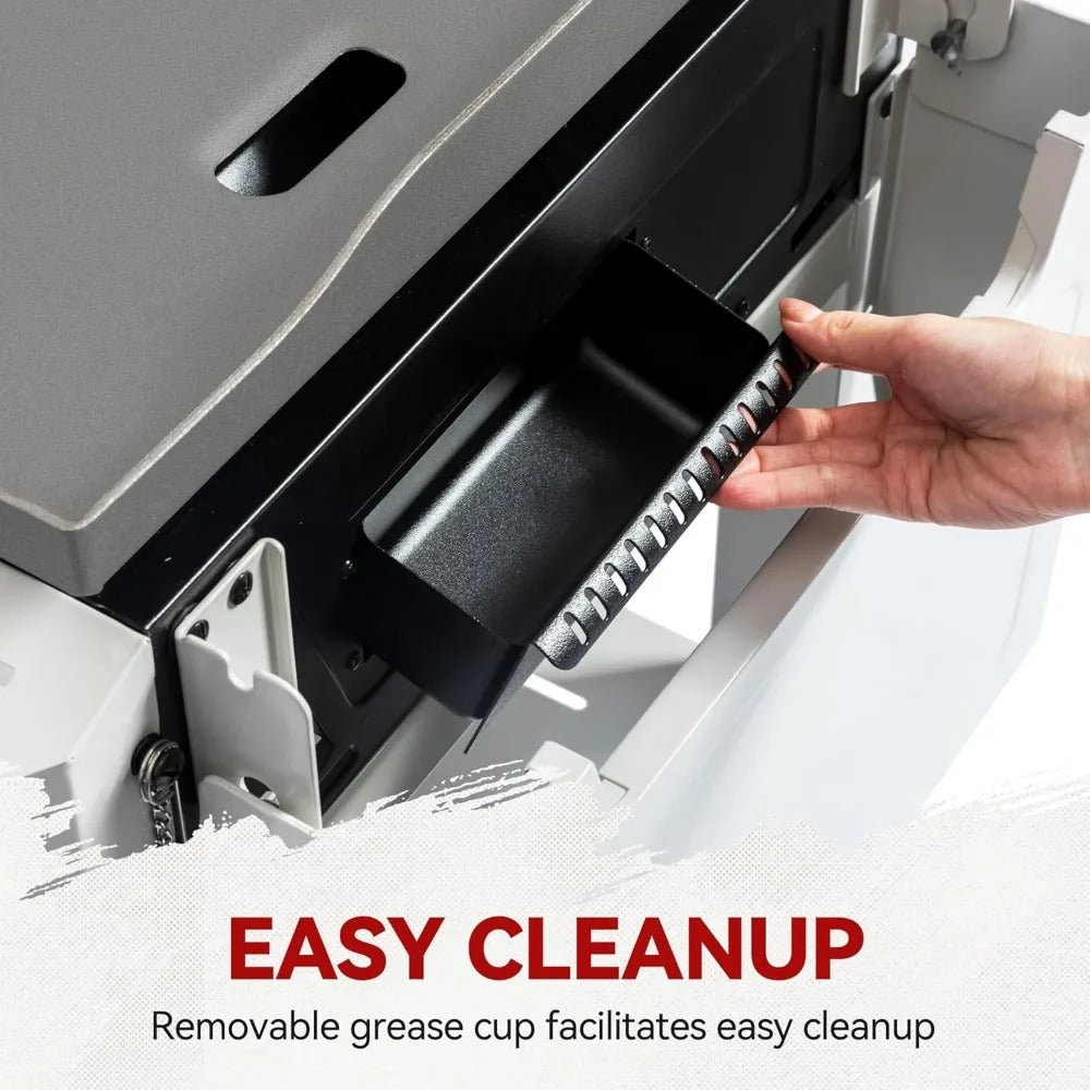 3-Burner Outdoor Gas Griddle with Folding Side Tables – 28" Flat Top Grill, 39,000 BTU, 492 Sq.In Cooking Area