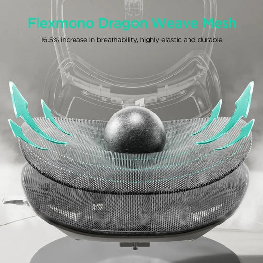 E2 Ergonomic Mesh Office Chair – Big & Tall Desk Chair with 6-Way Lumbar Support, 3D Armrests & Headrest, Reclining Computer Chair for Home Office