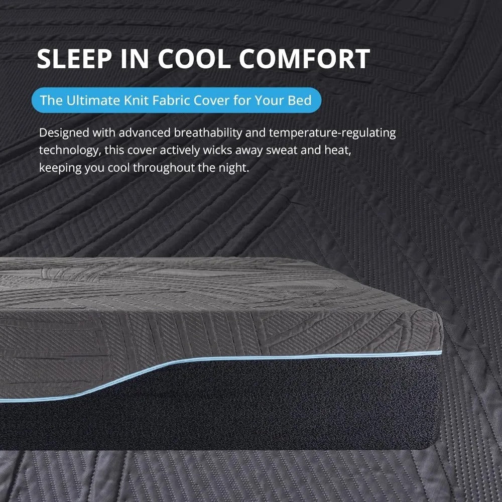 14-Inch California King Memory Foam Mattress – Copper Infused, Cooling Cover, Medium Firm Support