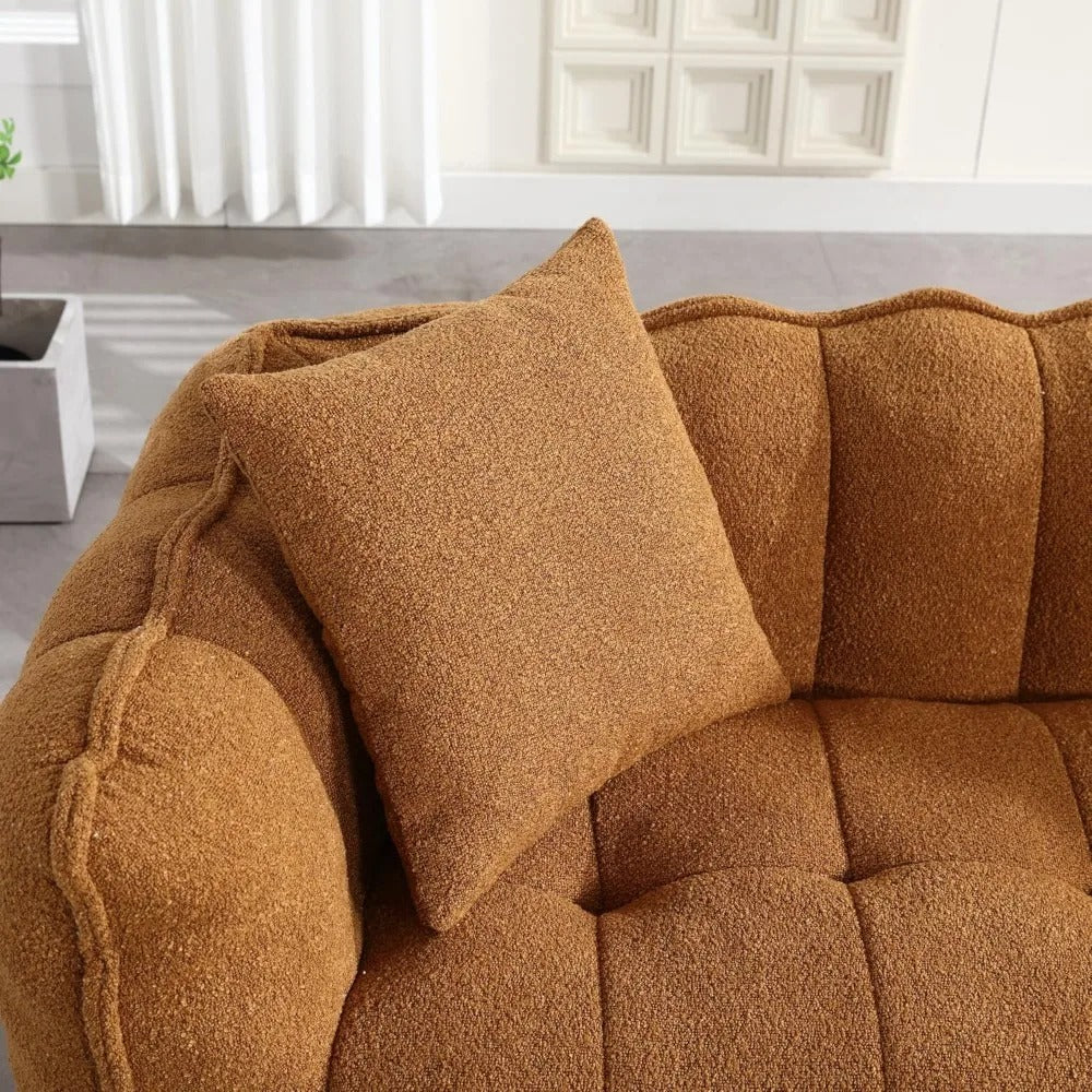 Giant Pumpkin Bean Bag Chair with Pillow – Comfy Foam-Filled Floor Sofa for Adults & Teens