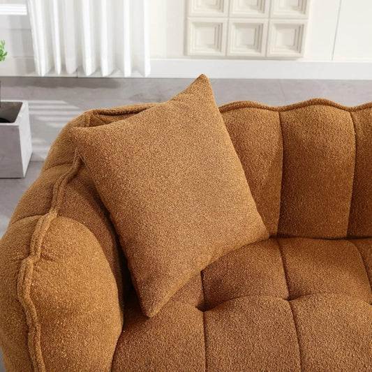 Giant Pumpkin Bean Bag Chair with Pillow – Comfy Foam-Filled Floor Sofa for Adults & Teens