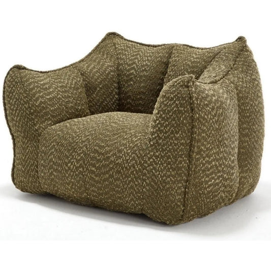 Modern Chenille Bean Bag Sofa – Ergonomic Foam Lounger for Adults & Kids