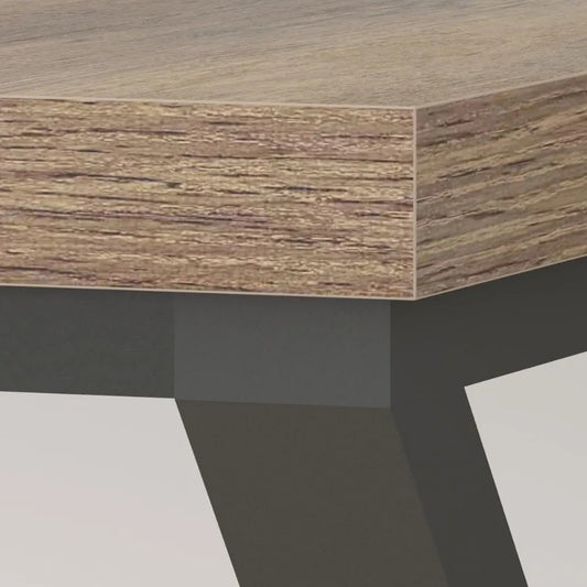 70" Rustic Industrial Computer Desk – Extra Long Office Desk with Metal Frame & Wood Top, Farmhouse Writing Table for Home or Work