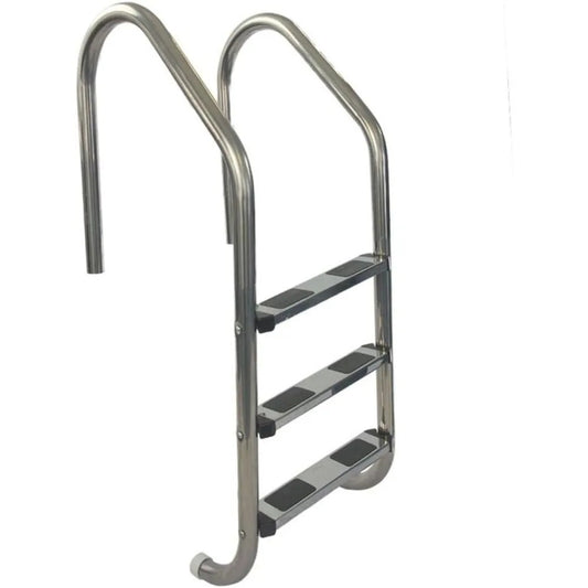 3-Step Stainless Steel Pool Ladder with Non-Slip Steps – In-Ground Swimming Pool Entry & Exit System, 250 lb Capacity