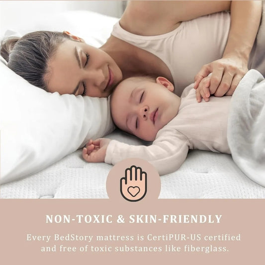 12” Firm Queen Hybrid Mattress – Pain-Relieving Support with Motion Isolation & 365-Night Trial