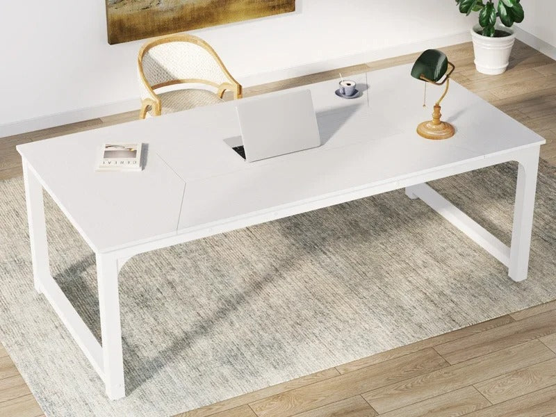 78.7" Extra Large Executive Office Desk – Deep Computer Workstation Table for Home & Conference Use