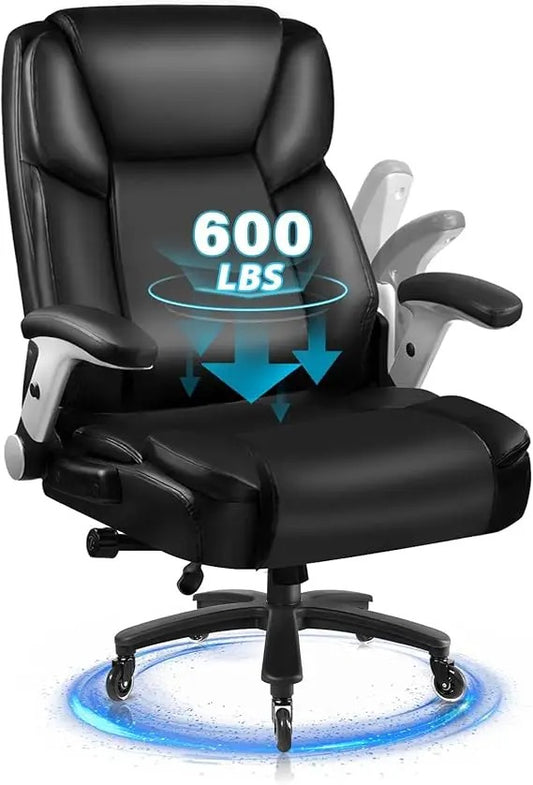 Big & Tall 600lbs Executive Office Chair – Ergonomic, High Back, Adjustable Arms & Lumbar Support