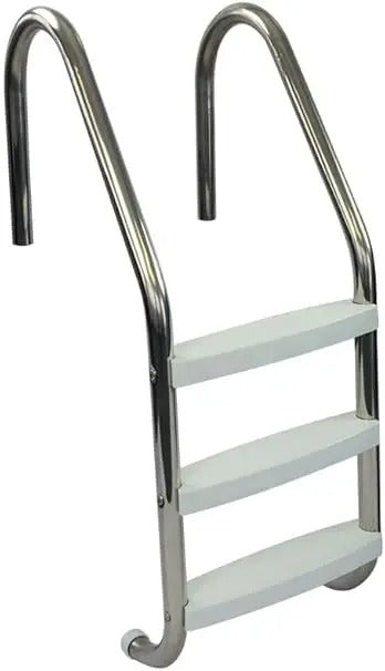 3-Step Stainless Steel Pool Ladder with Non-Slip Steps – In-Ground Swimming Pool Entry & Exit System, 250 lb Capacity